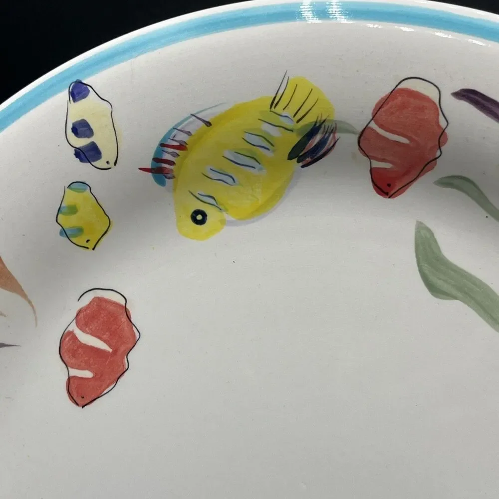 GOURMET EXPRESSIONS Seascape Fantasy Dinner Plate 10 3/4” Discontinued